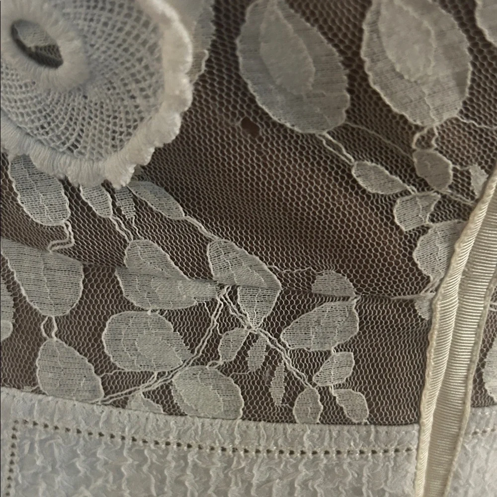 Byron Lars Cream and Black Midi Dress - Picture 6 of 10